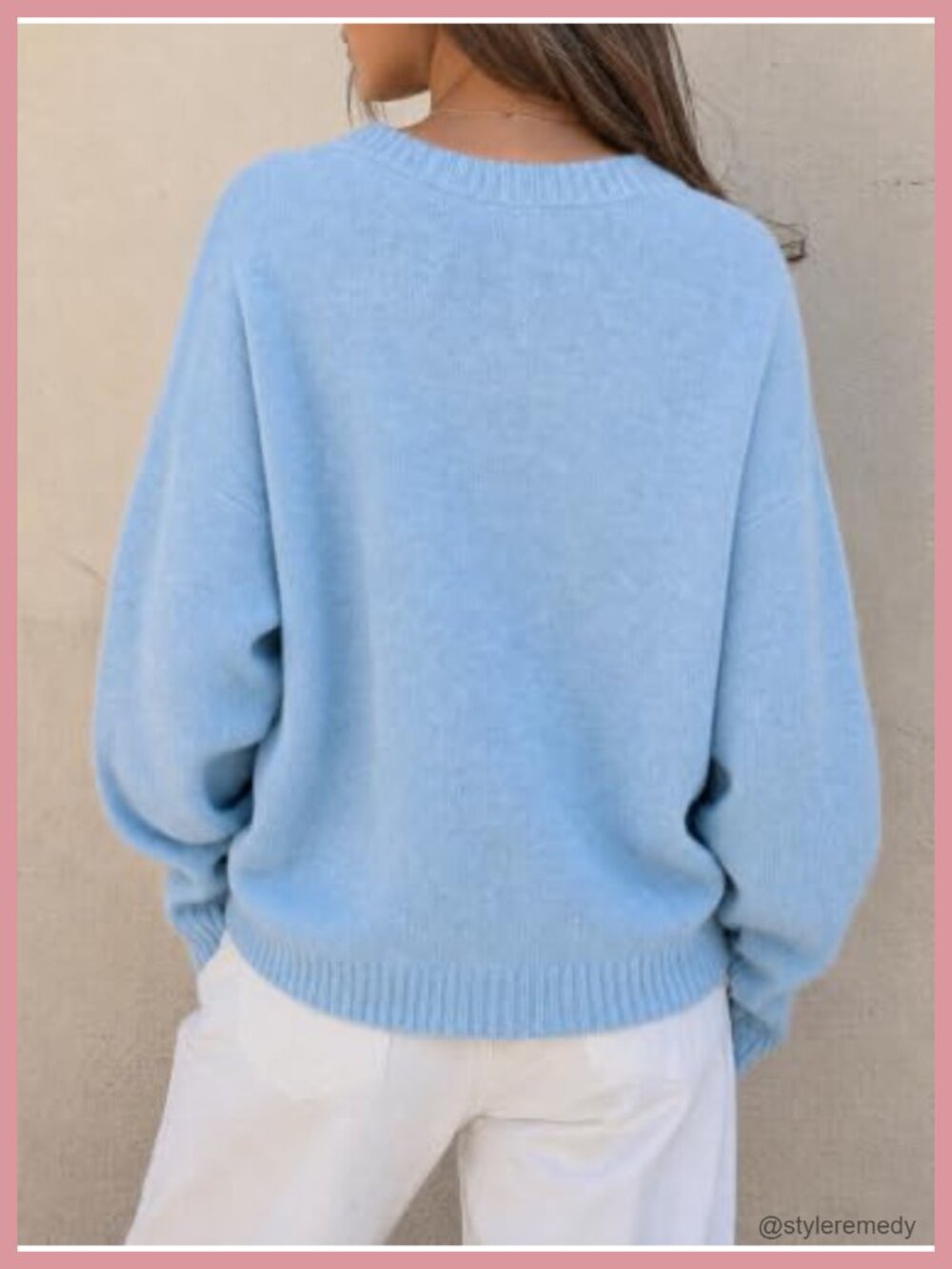 Women's Fish Graphic Sweater Long Sleeve Crew Neck Pullover Casual Knit - Picture 4 of 6